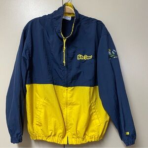 Vintage Crable Sportswear Notre Dame WindBreaker Jacket Full Zip Size XL